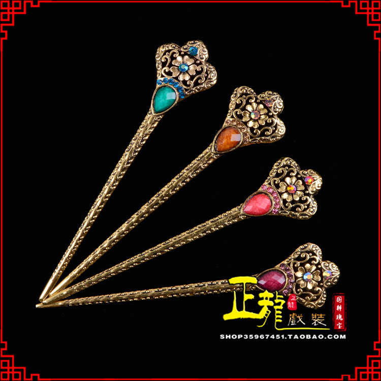 饶阳头饰老旦青衣员外夫人簪子 老旦发簪