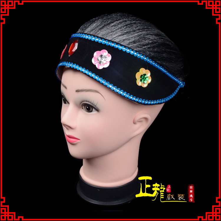 饶阳老旦媒婆穷老太婆假发套 老旦头套