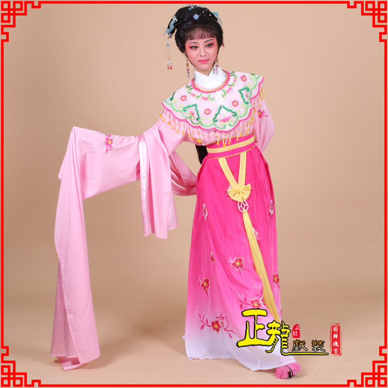 饶阳水袖青衣练功花旦服 梅花古装衣